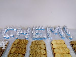 image of cookies and water at CGSO Career Symposium