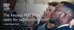 Image of students and link to Reaxys PhD Prize