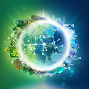 Artwork graphic of polymers